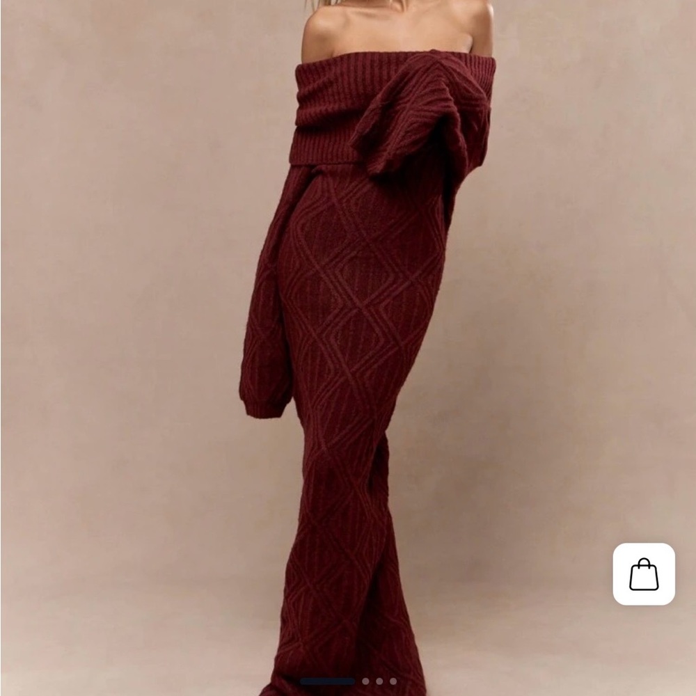 Off-Shoulder sweater dress